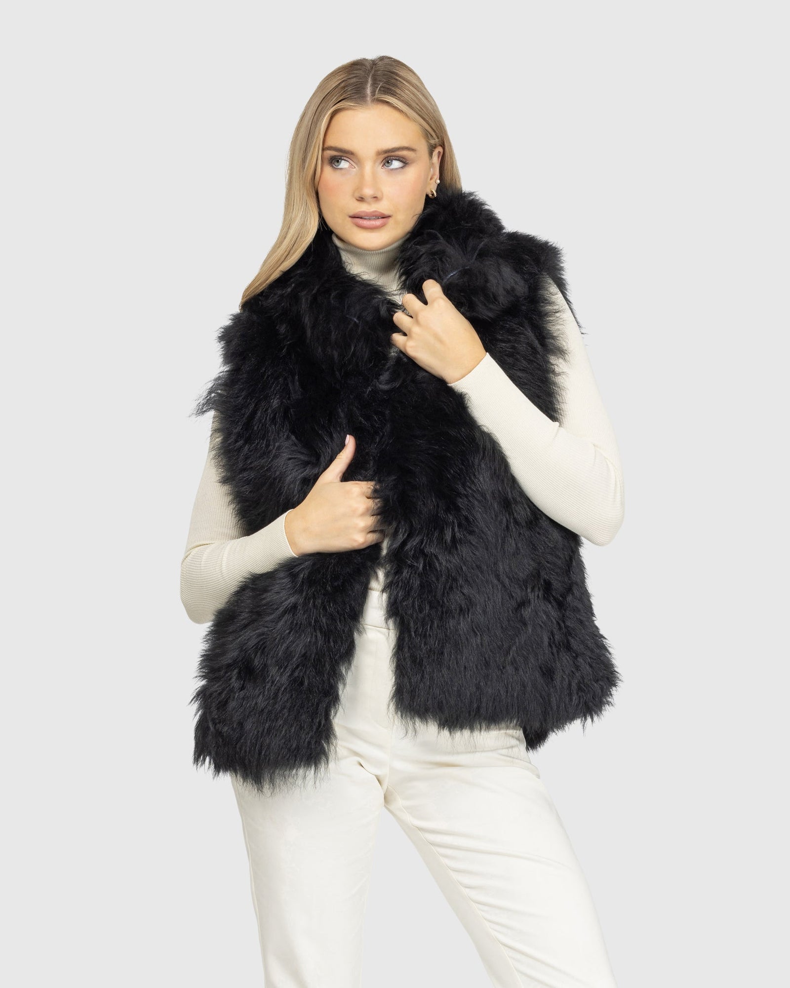 Select Lamb Vest | Black (V1)