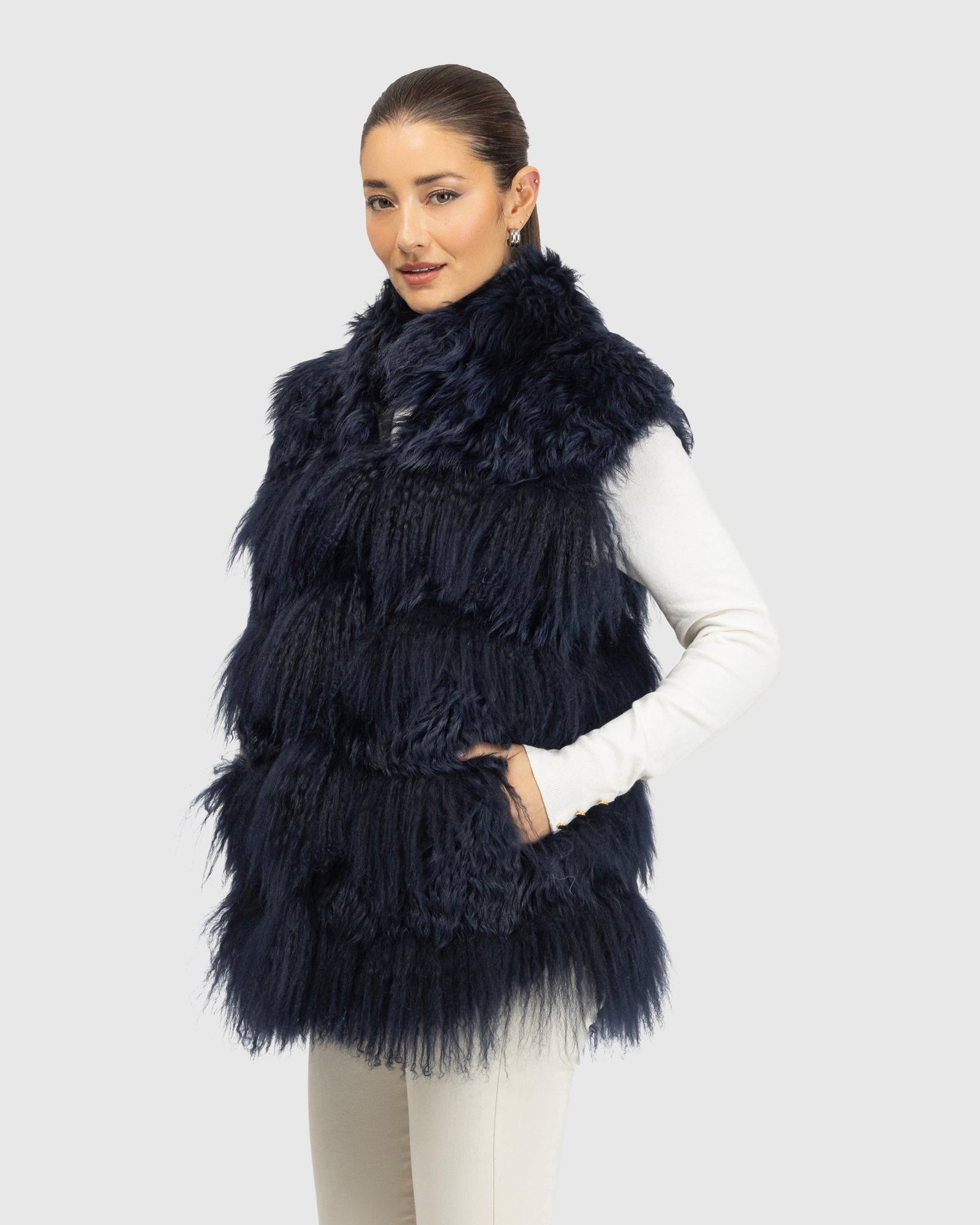 Select Lamb Vest | Navy