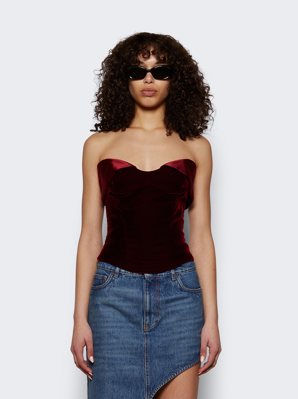 Women | Mugler | Bustier Top Blood | Red