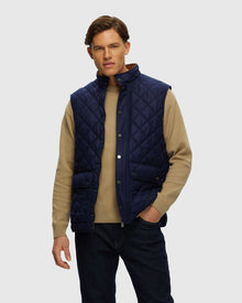 Men | Loro Piana Cashmere & Wool Vest With Suede Trim | Navy/Navy