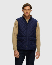 Men | Loro Piana Cashmere & Wool Vest With Suede Trim | Navy/Navy