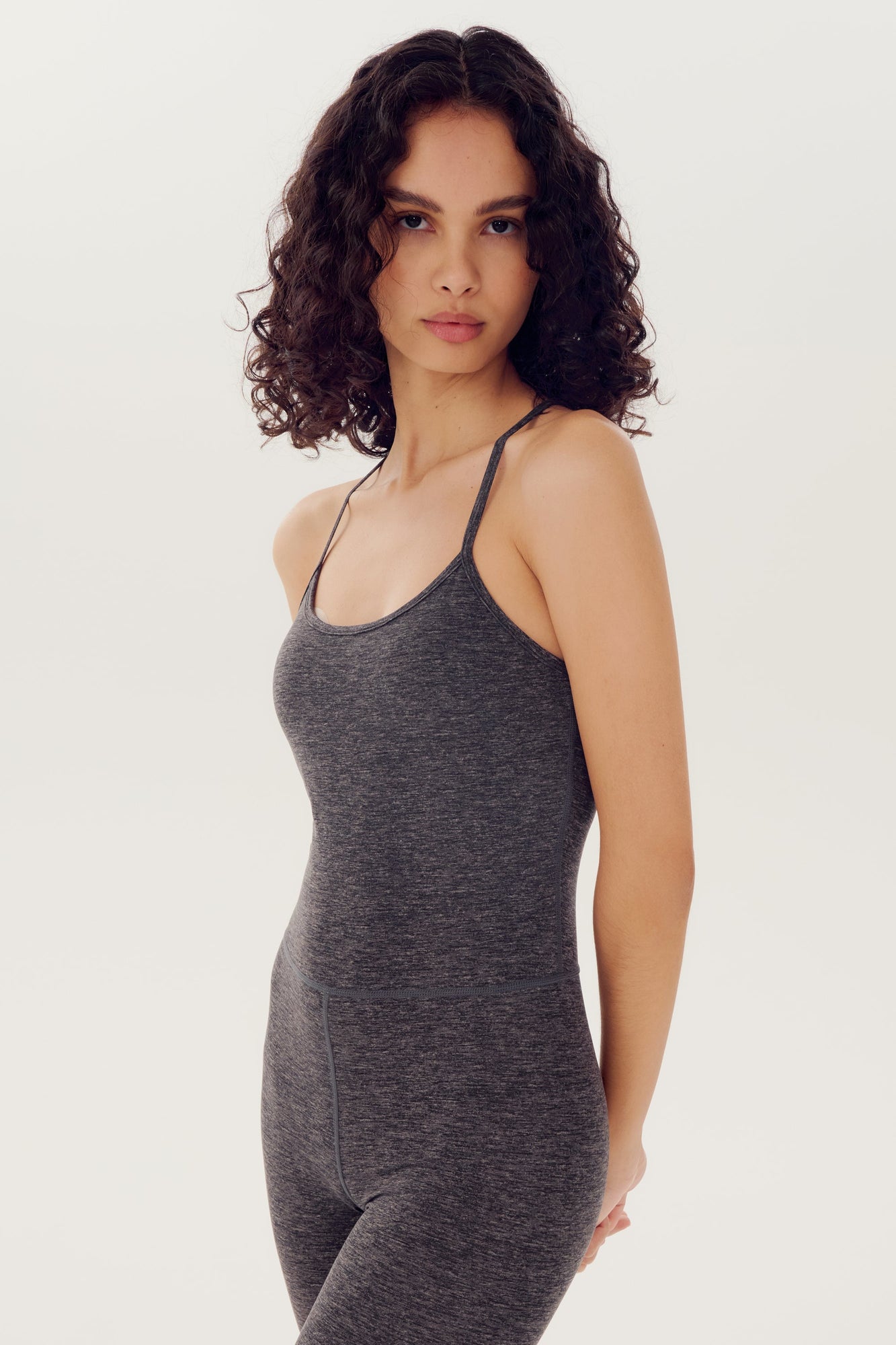 Airweight 6" Short Jumpsuit | Heather Grey