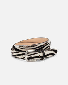 No. 14 Belt | Zebra/Silver