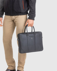 Leather Laptop Bag | Black
