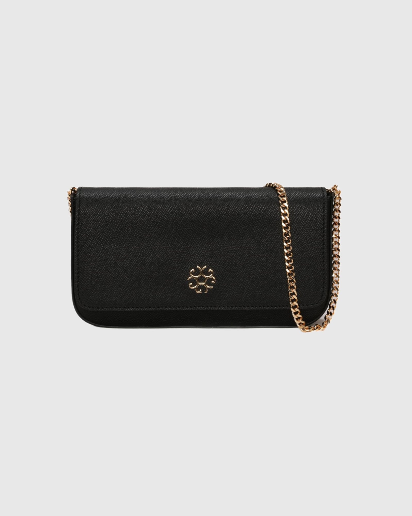Pochette Leather Crossbody Bag | Black