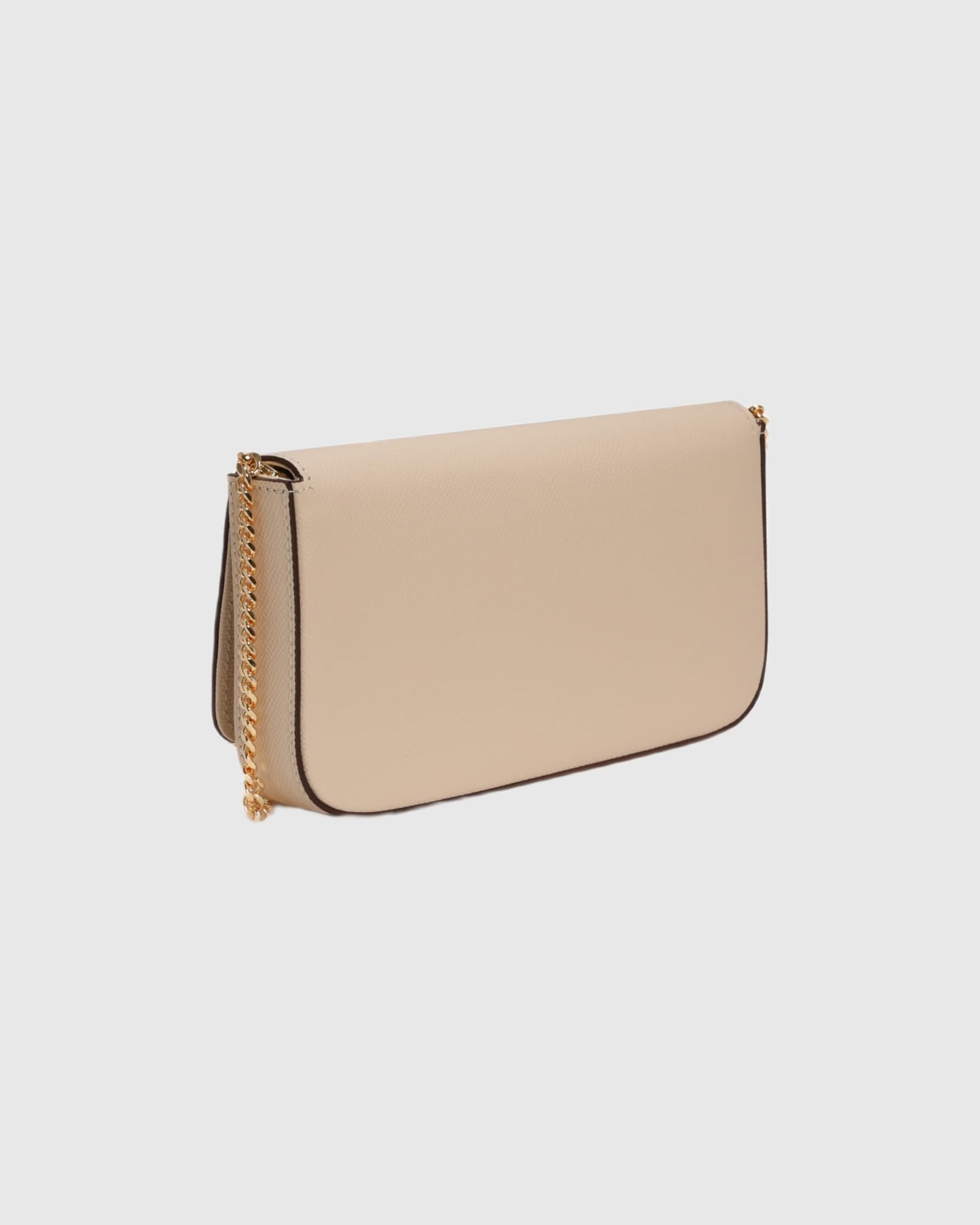 Pochette Leather Crossbody Bag | Beige
