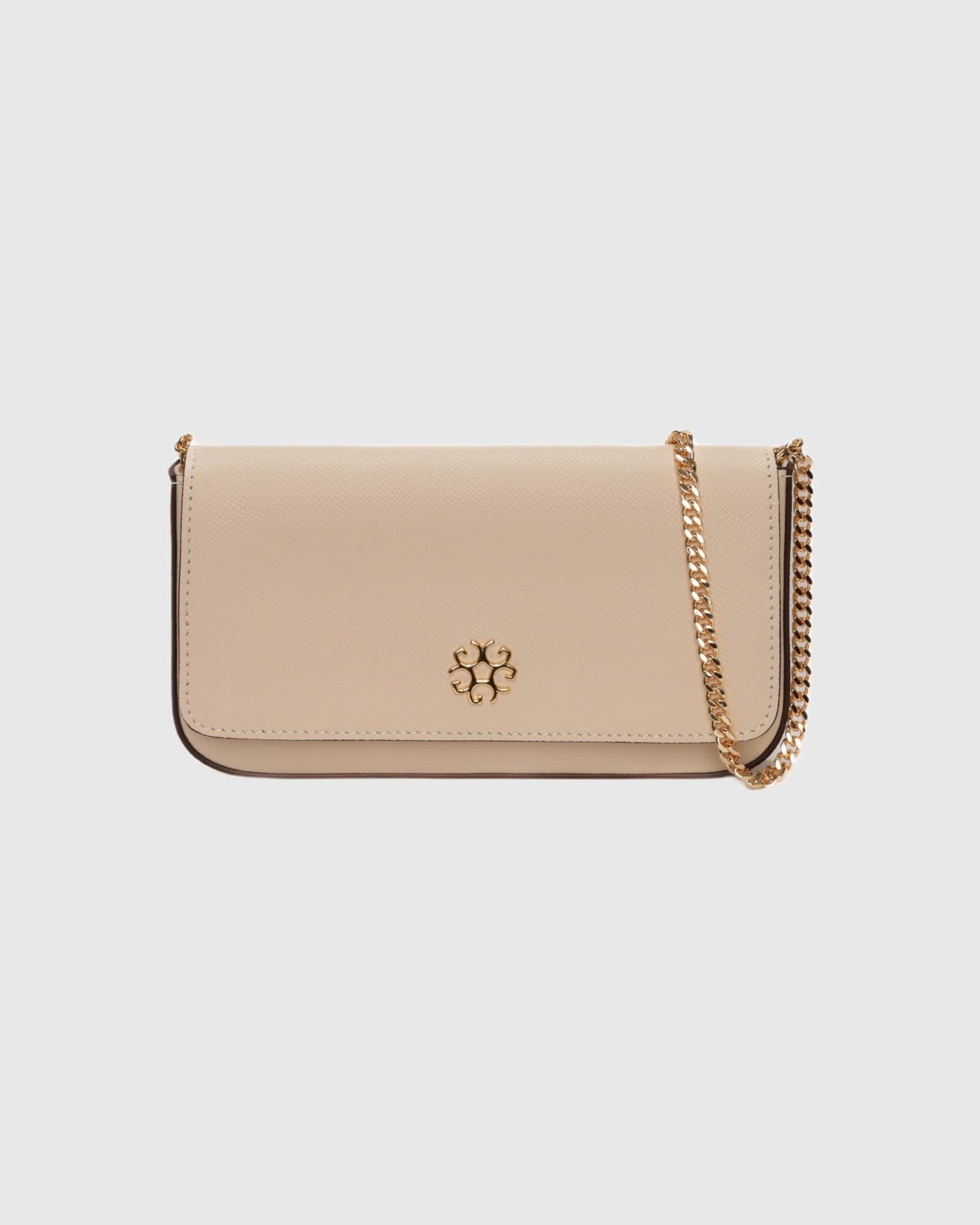 Pochette Leather Crossbody Bag | Beige