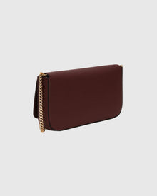 Pochette Leather Crossbody Bag | Burgundy