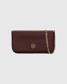 Pochette Leather Crossbody Bag | Burgundy