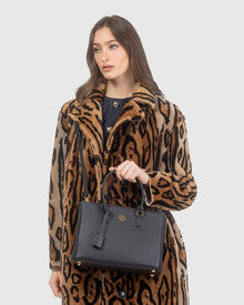 Top Handle Leather Satchel | Black (V1)