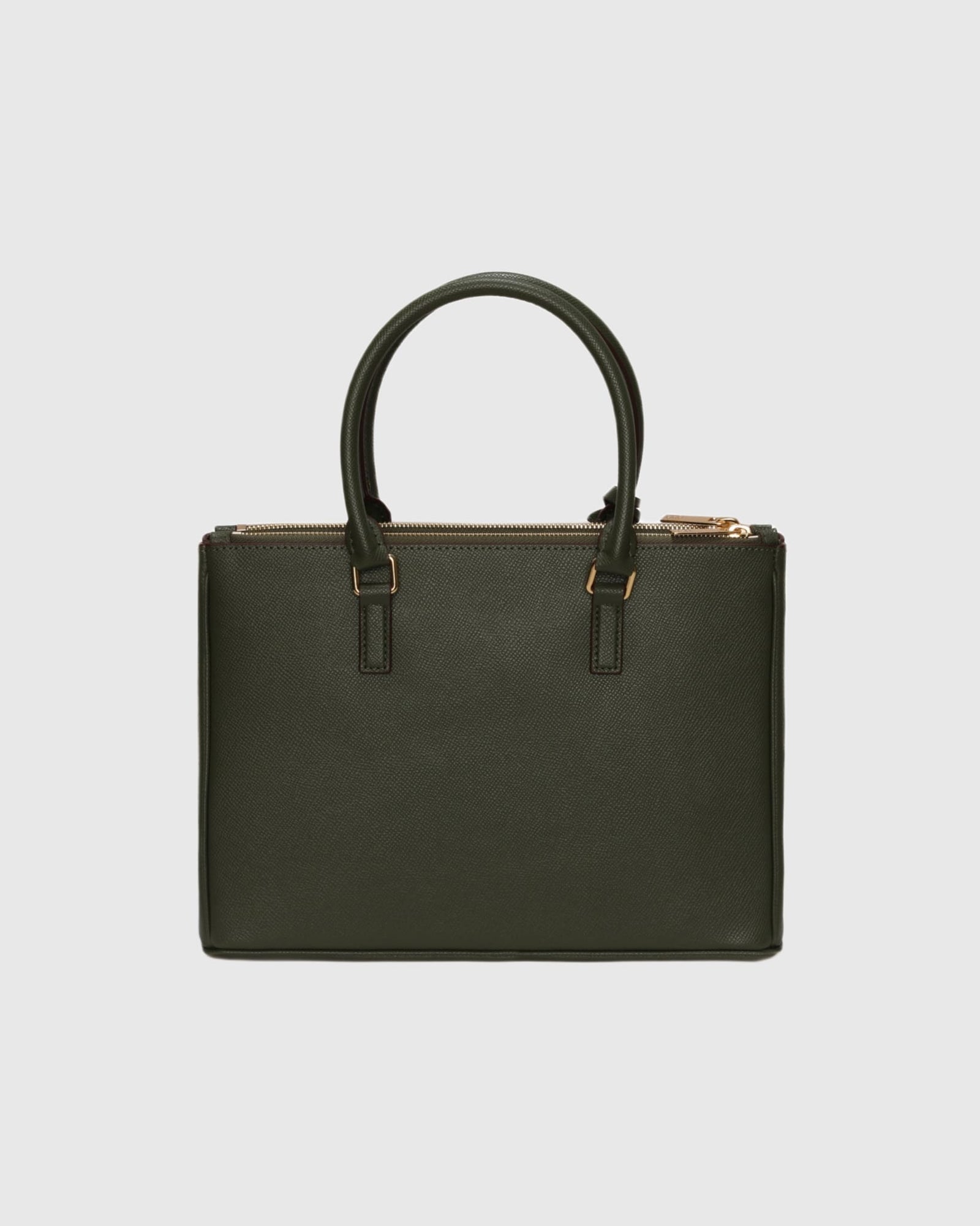 Top Handle Leather Satchel | Olive
