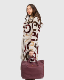 Leather Tote Bag | Burgundy