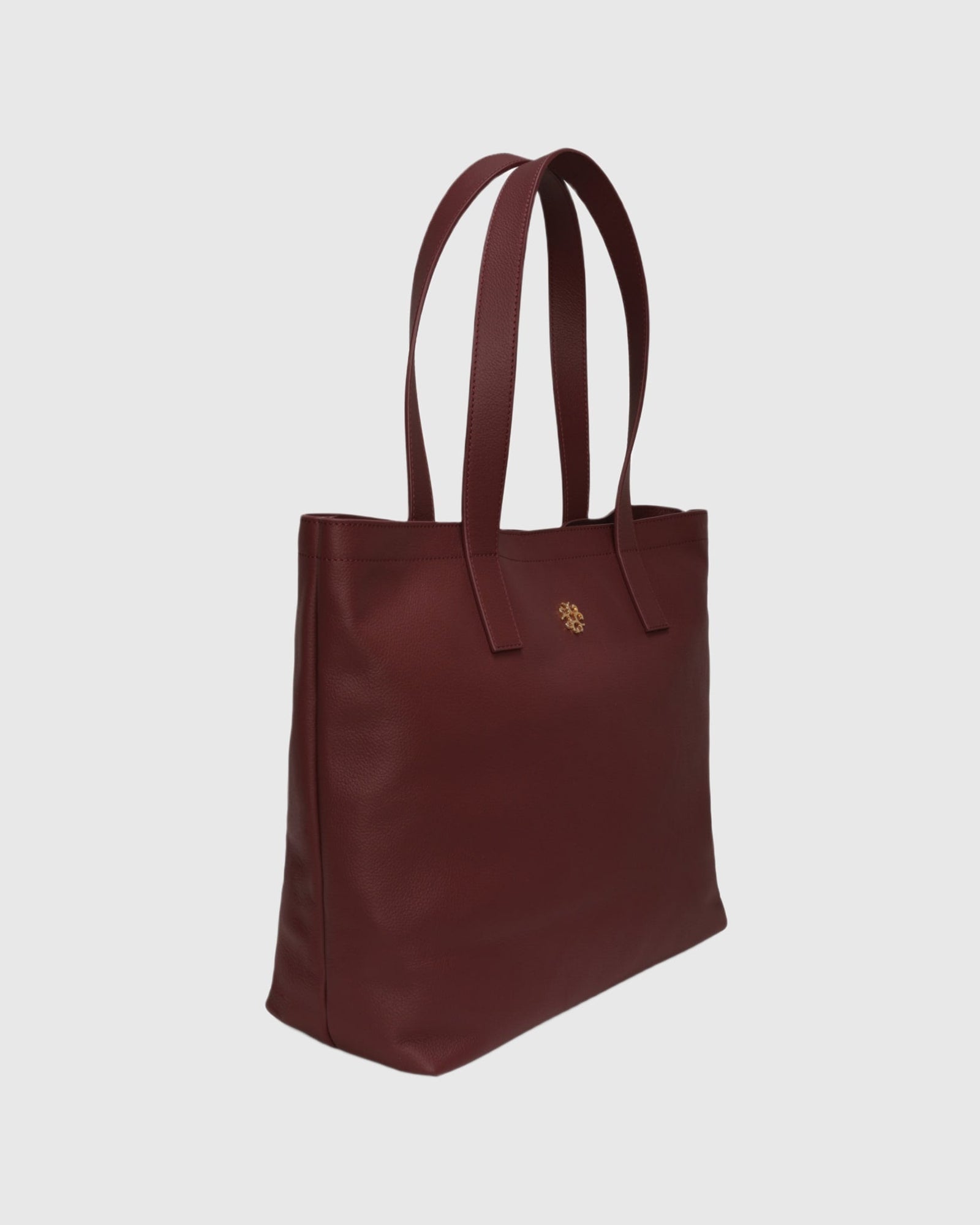 Leather Tote Bag | Burgundy