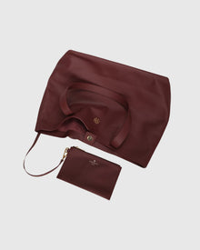 Leather Tote Bag | Burgundy