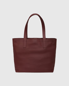 Leather Tote Bag | Burgundy