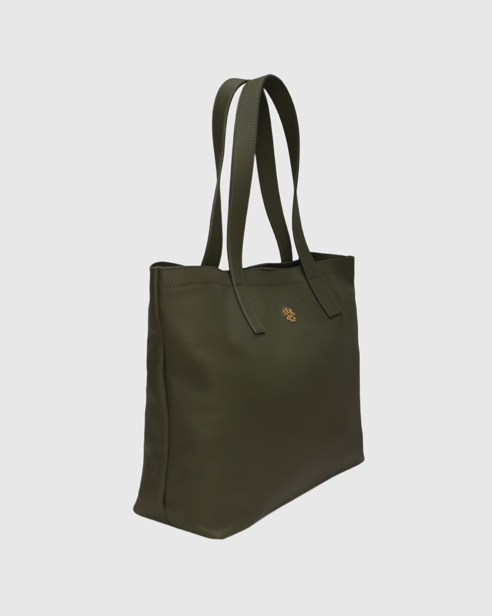 Leather Tote Bag | Olive