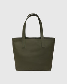 Leather Tote Bag | Olive