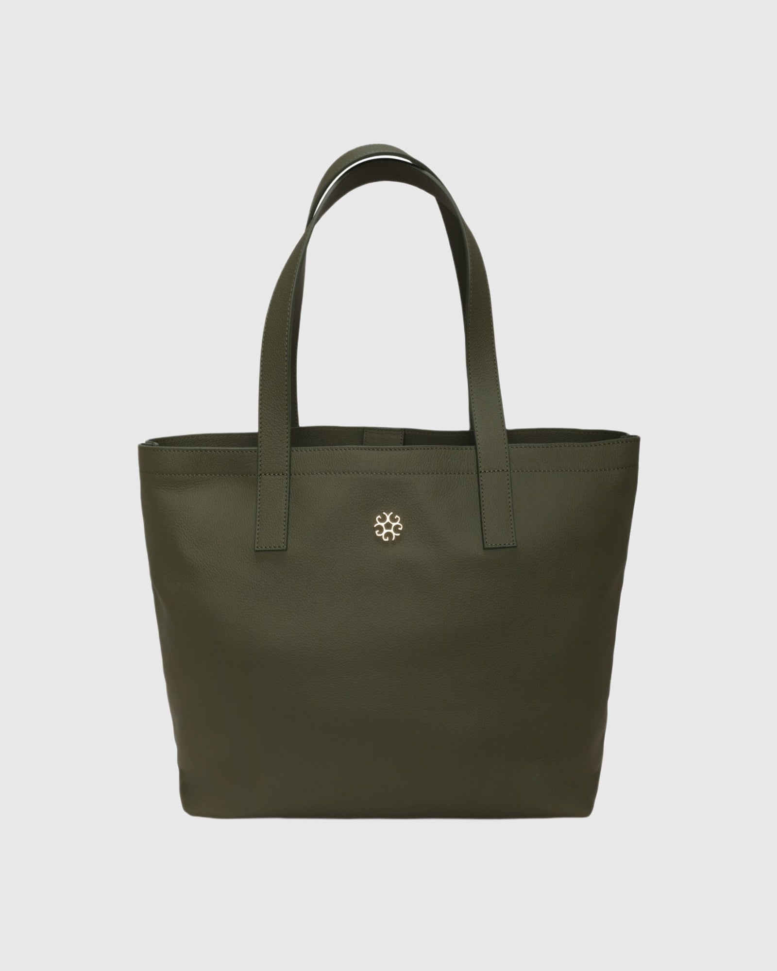 Leather Tote Bag | Olive