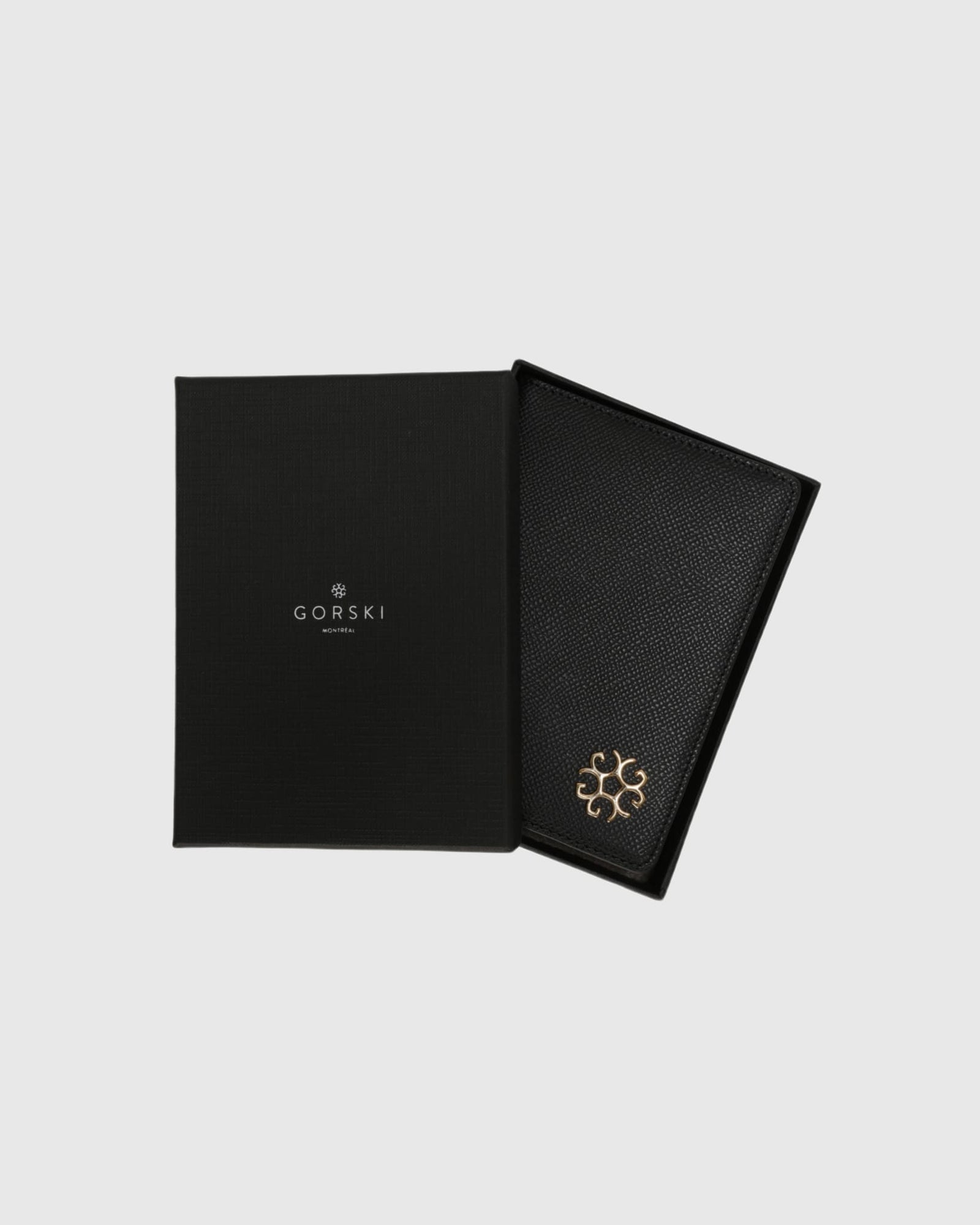 Leather Passport Cover | Black