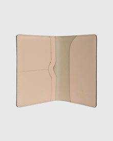 Leather Passport Cover | Beige