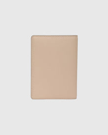 Leather Passport Cover | Beige