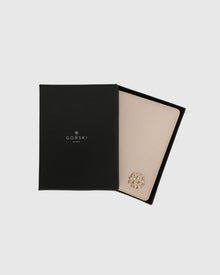 Leather Passport Cover | Beige