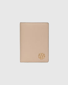 Leather Passport Cover | Beige