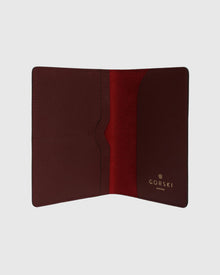 Leather Passport Cover | Burgundy