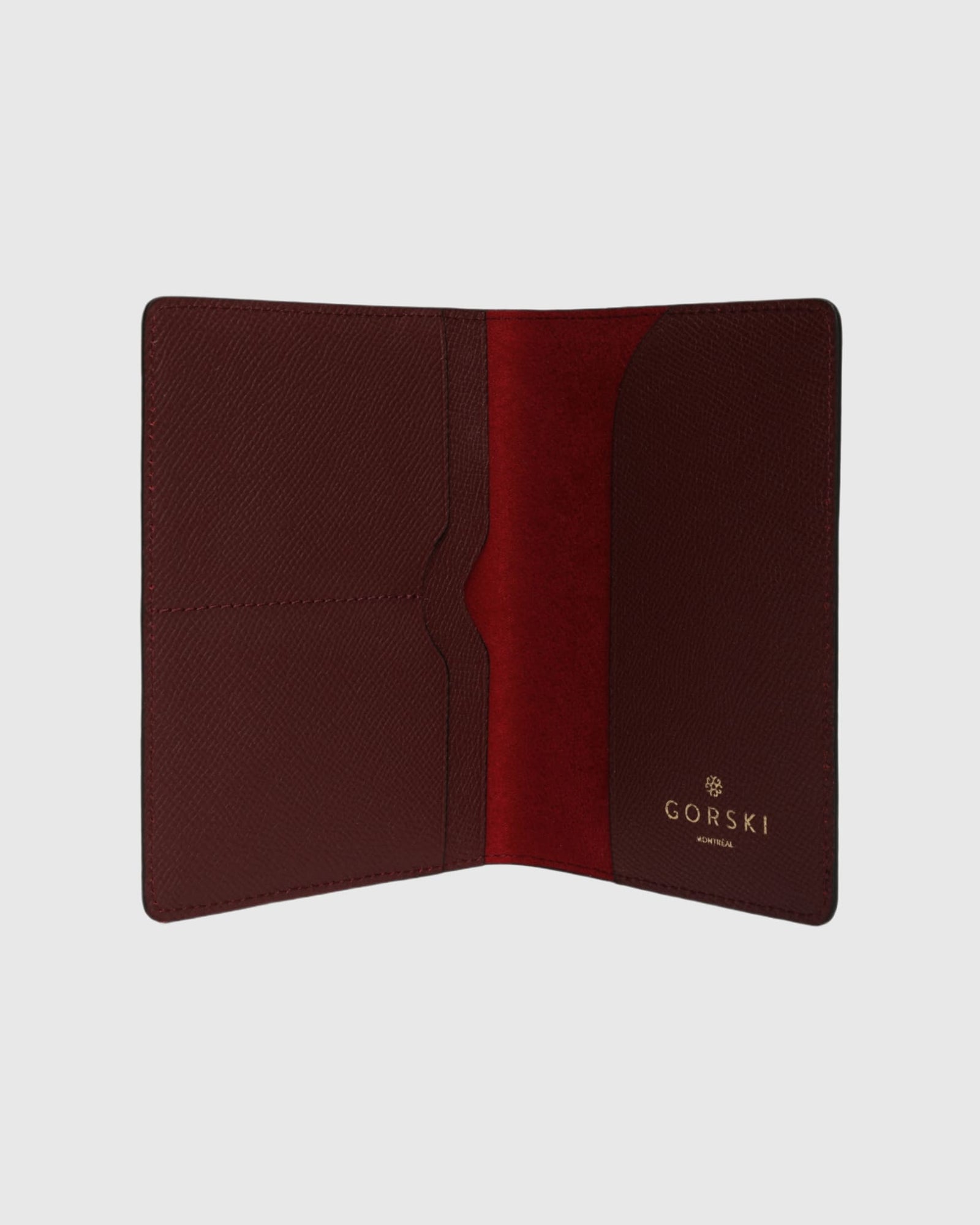 Leather Passport Cover | Burgundy