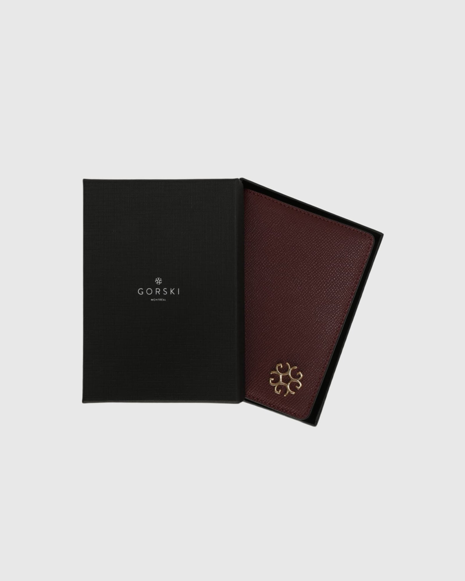 Leather Passport Cover | Burgundy
