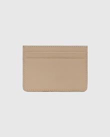 Leather Card Holder | Beige