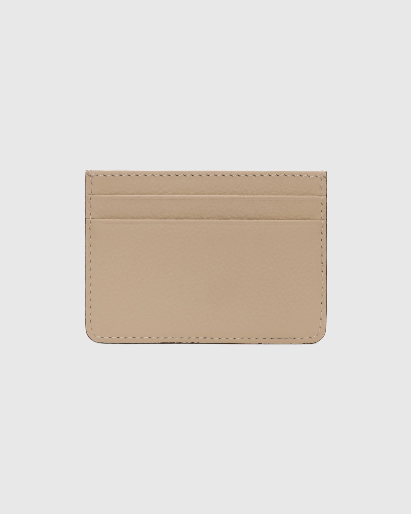 Leather Card Holder | Beige