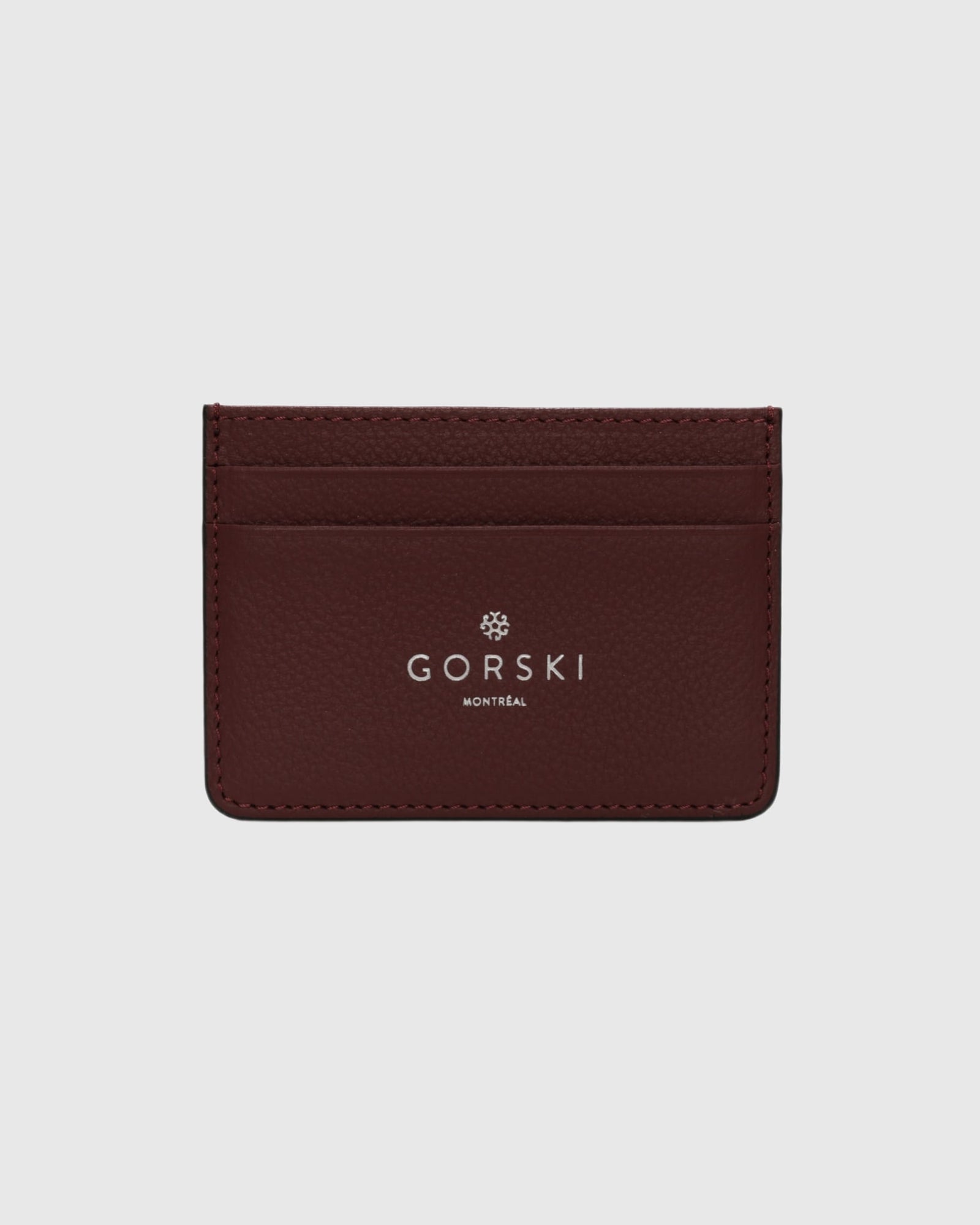 Leather Card Holder | Burgundy