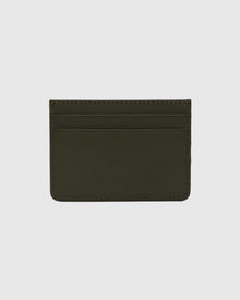 Leather Card Holder | Olive