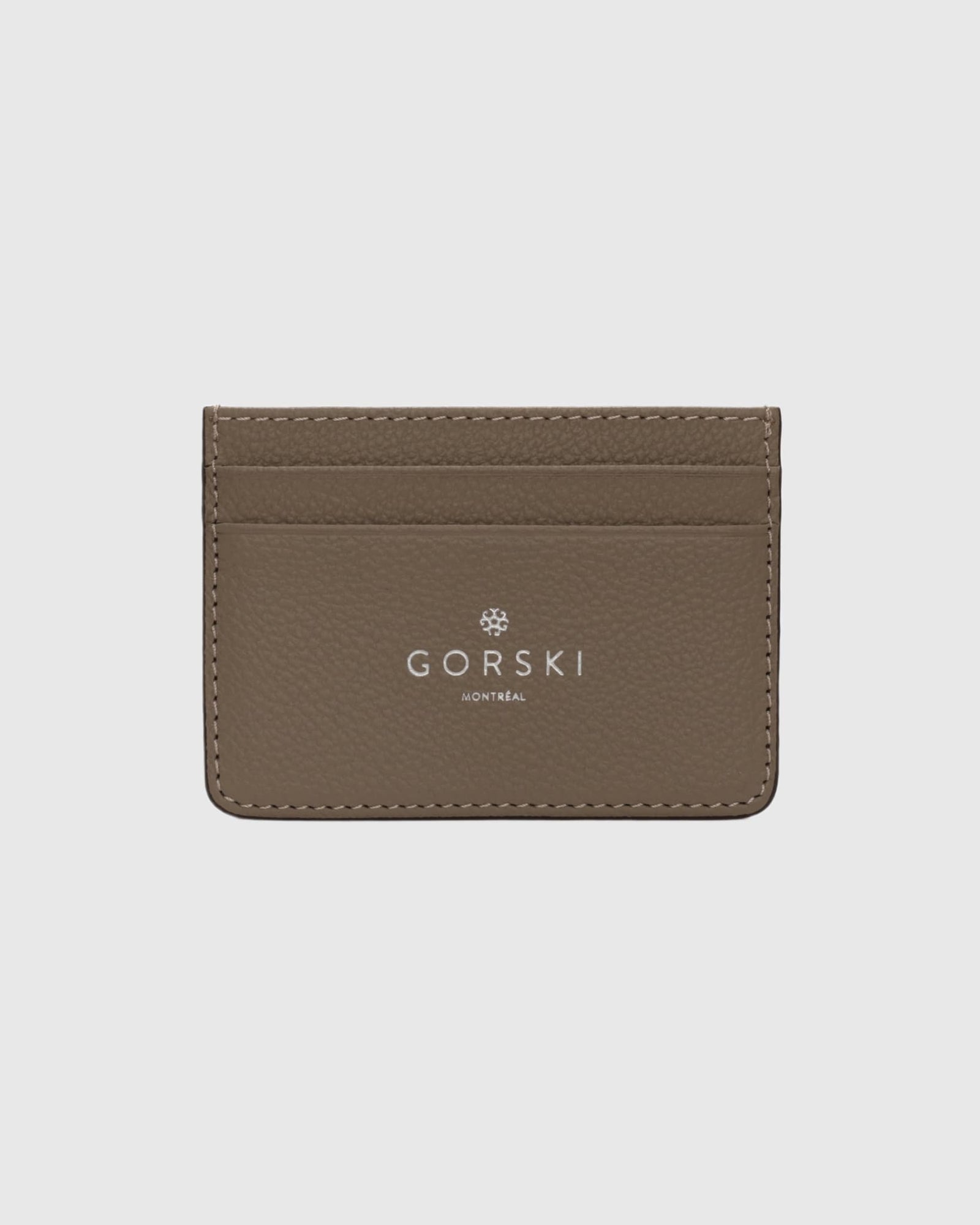Leather Card Holder | Taupe