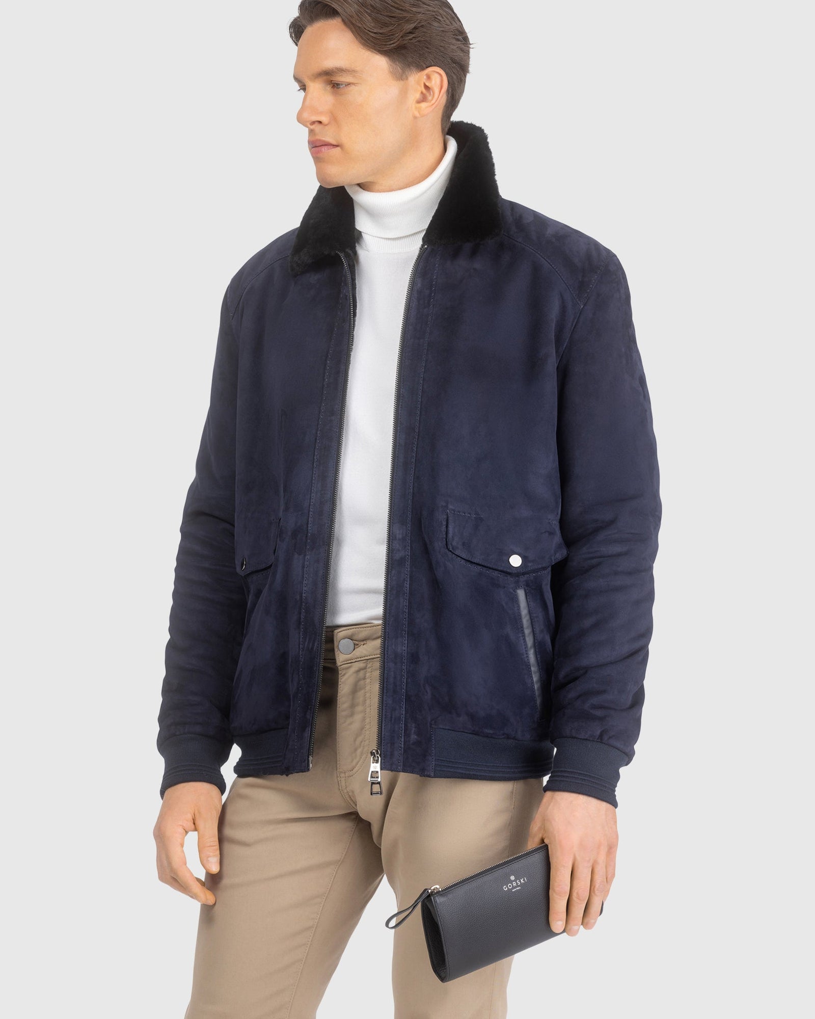 Leather Pouch | Dark Blue