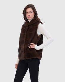 Fur-Free Mink (Faux Fur) Vest | Brown