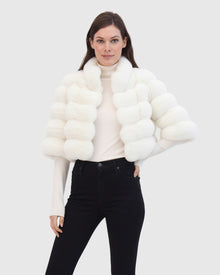 Fur-Free Chinchilla (Faux Fur) Bolero | White Chinch