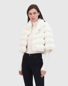 Fur-Free Chinchilla (Faux Fur) Bolero | White Chinch