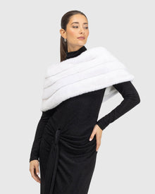 Mink Cape | White