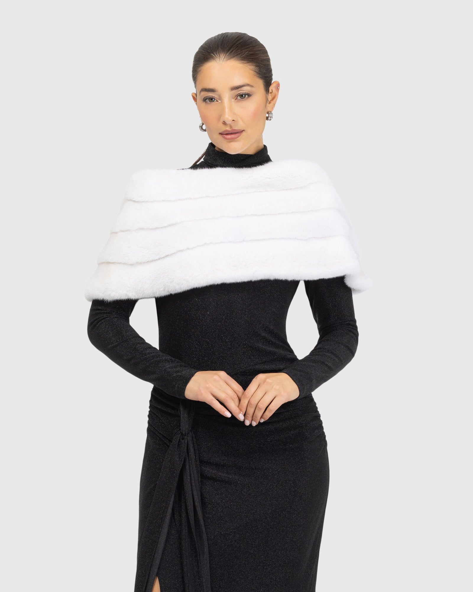 Mink Cape | White