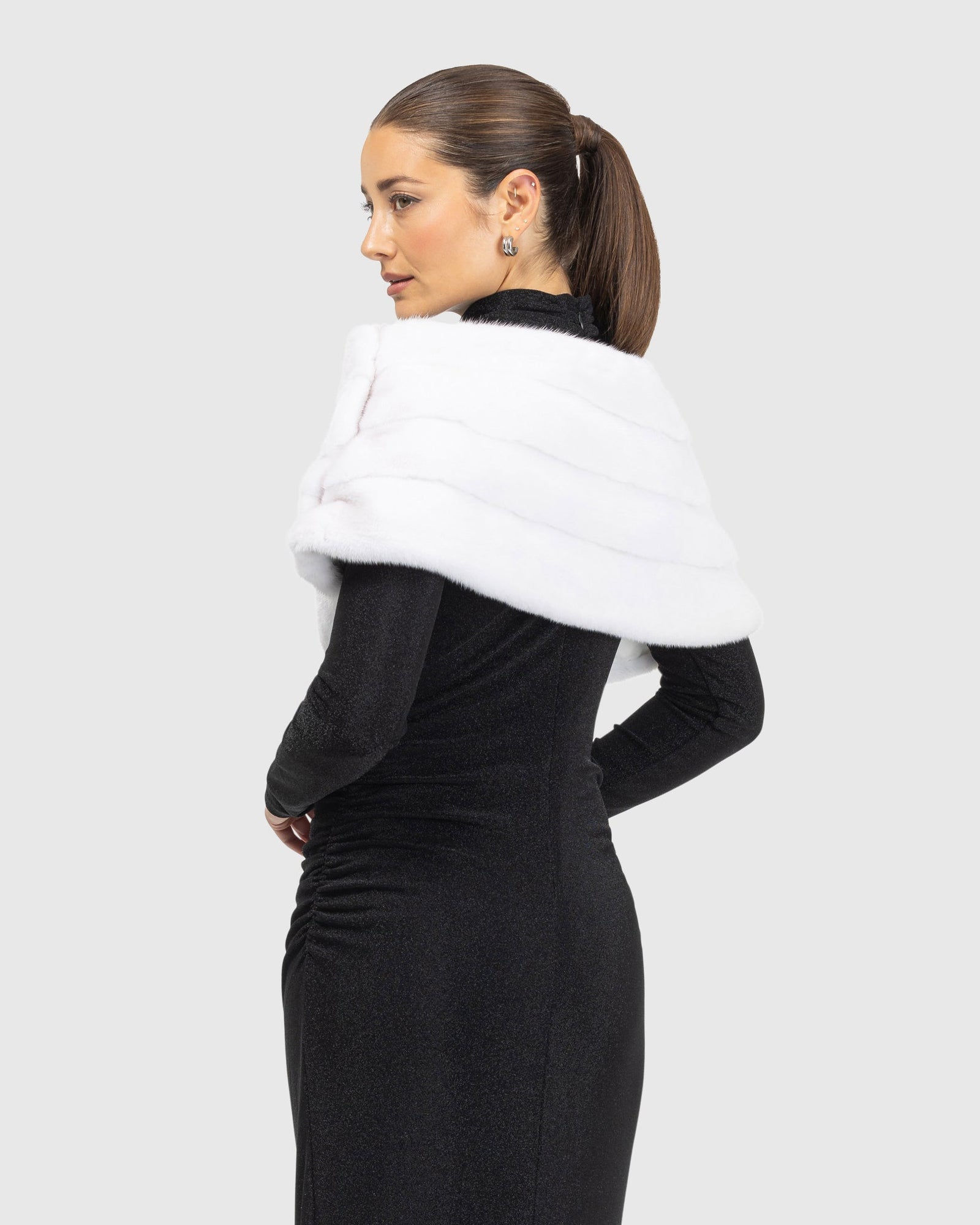 Mink Cape | White