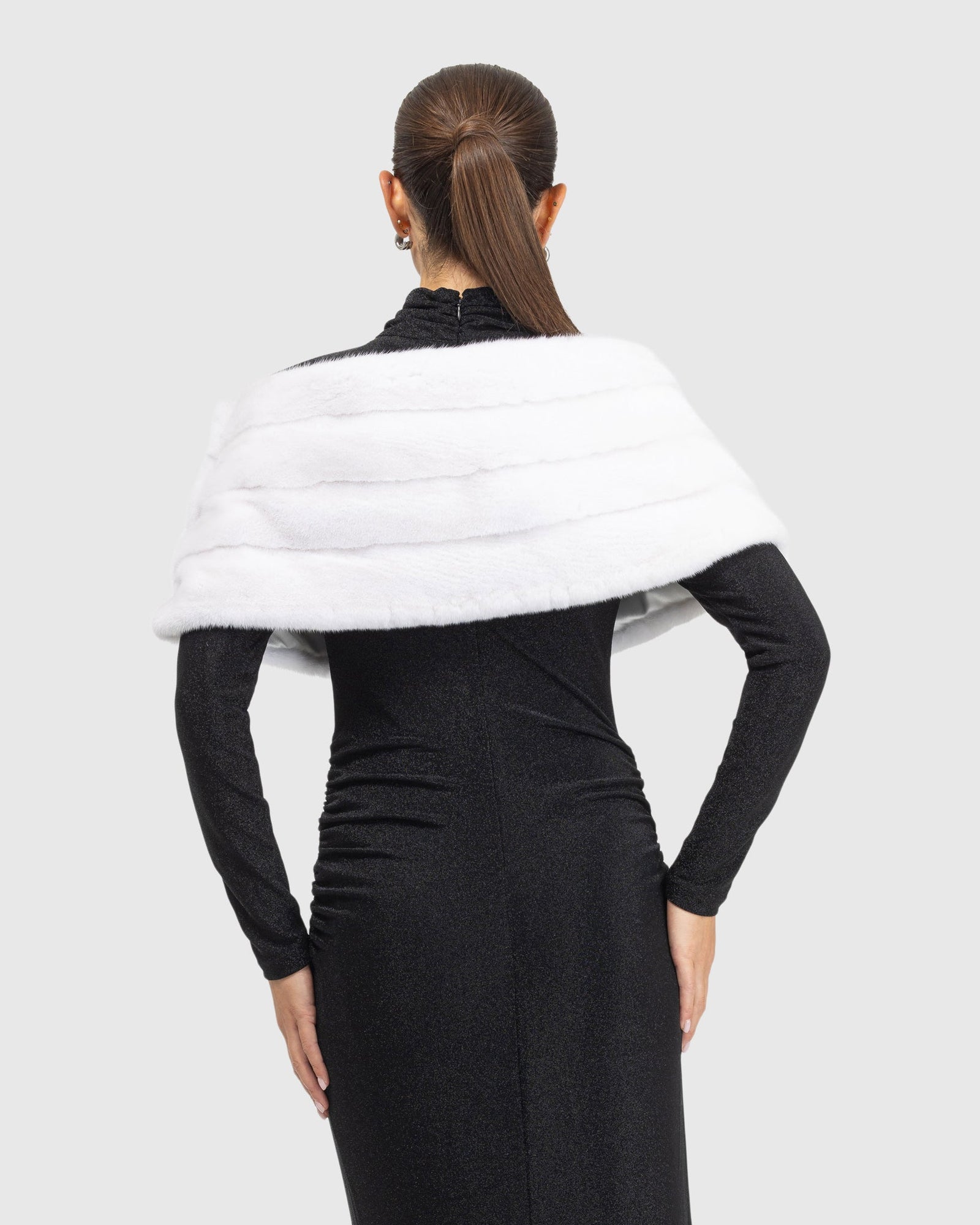 Mink Cape | White
