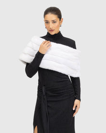 Mink Cape | White