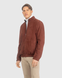 Men | Nubuck Jacket Reversible To Loro Piana Cashmere & Wool | Terracotta/Black