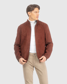 Men | Nubuck Jacket Reversible To Loro Piana Cashmere & Wool | Terracotta/Black