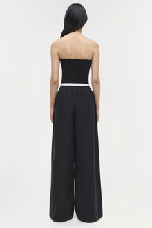 Womens | Nicole Strapless Compact Knit Top | Black