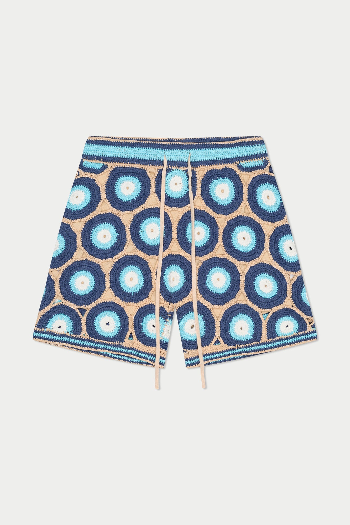 Evil Eye Knit Short | Blue
