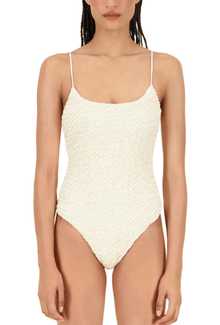 The Imey One Piece | Ivory Luxe Crinkle