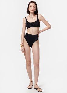 Crystal Bikini Bottom | Black